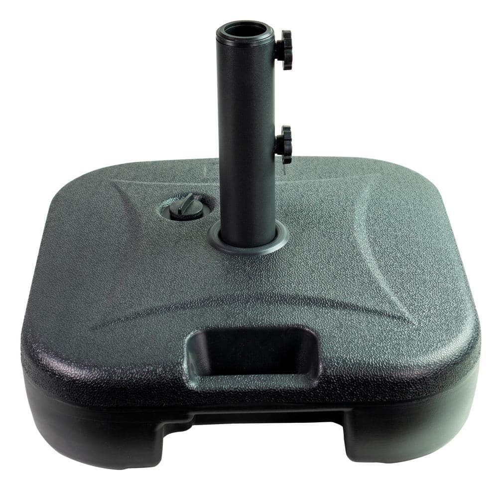 Patio Premeir 5 lbs. Plastic Patio Umbrella Base in Black 842010 The Home Depot