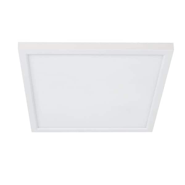 Feit Electric 5 in. 8-Watt Title 24 Dimmable White Integrated LED Square Flat Panel Ceiling Flush Mount with Color Change CCT