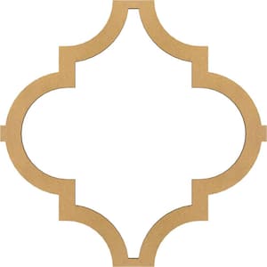 33 in. W x 33 in. H x-3/8 in. T Small Marrakesh Decorative Fretwork Wood Ceiling Panels, Wood (Paint Grade)