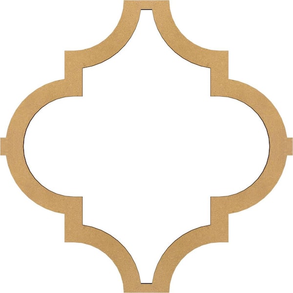 Ekena Millwork 33 in. W x 33 in. H x-3/8 in. T Small Marrakesh Decorative Fretwork Wood Ceiling Panels, Wood (Paint Grade)
