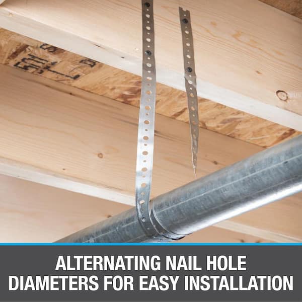 3/4 in. x 25 ft. 28-Gauge Galvanized Pipe Hanger Strap