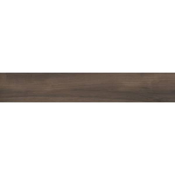 EMSER TILE Legati Brown 8 in. x 47 in. Matte Porcelain Floor and Wall Tile (15.17 sq. ft./Case)