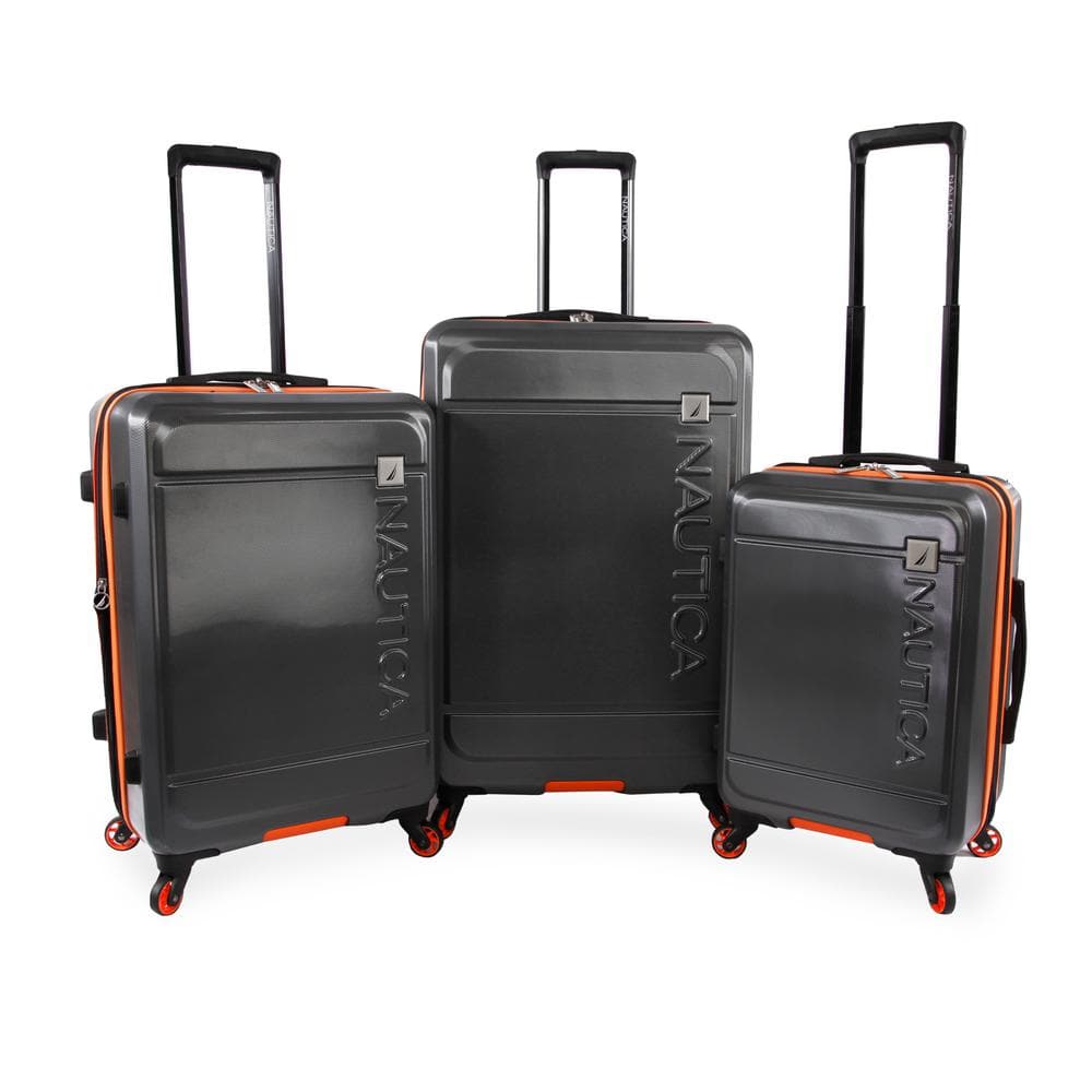 Nautica Hardside Spinner Wheels Luggage-24 Inch Expandable Travel Suitcase 