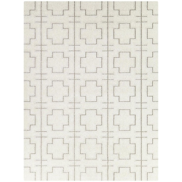Sumner Cream 7 ft. 10 in. x 10 ft. Geometric Area Rug