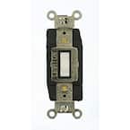20 Amp Industrial Grade Heavy Duty Single-Pole Double-Throw Center-Off Momentary Contact Toggle Switch, White
