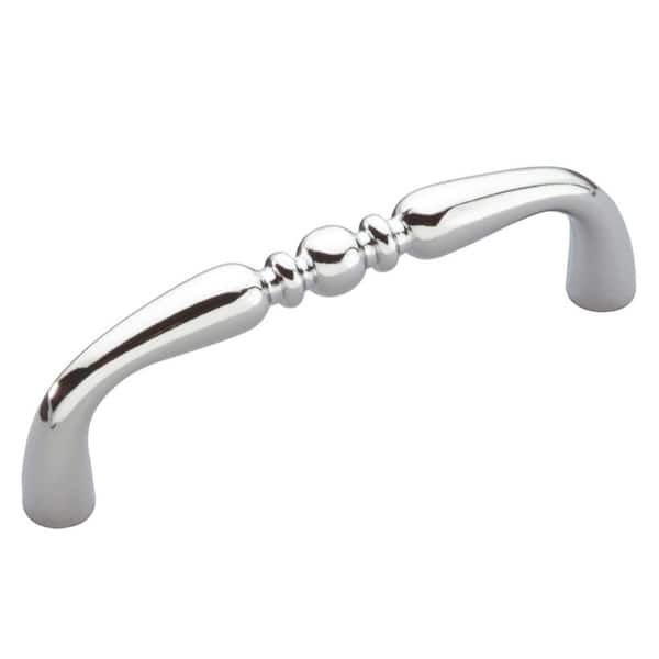 HICKORY HARDWARE Conquest Collection 3 in. (76 mm) Chrome Cabinet Door and Drawer Pull (25-Pack)