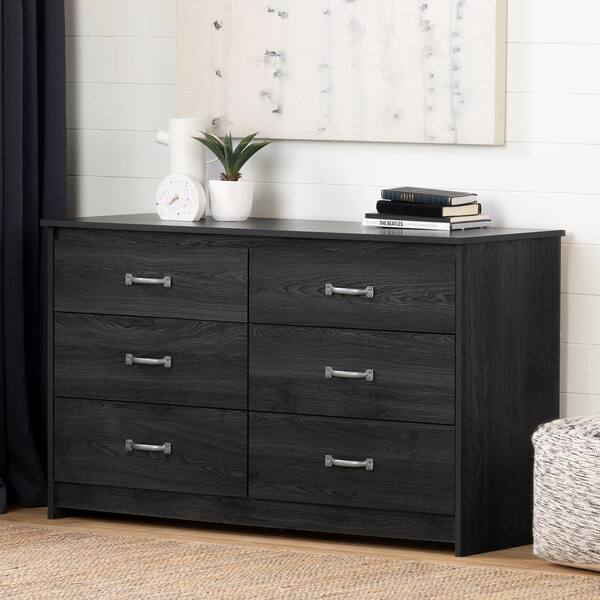 Tassio 6-Drawer Gray Oak Dresser - Spacious & Stylish