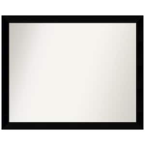 Black Museum 30.5 in. W x 24.5 in. H Non-Beveled Wood Bathroom Wall Mirror in Black