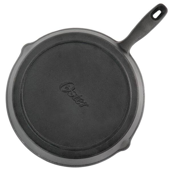 10 Inch Round Preseasoned Cast Iron Frying Pan with Handle in Black - 10  inch - Bed Bath & Beyond - 36309464