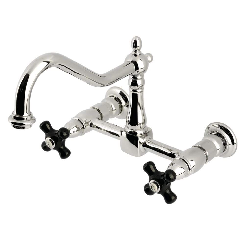 Duchess 2-Handle Wall-Mount Standard Kitchen Faucet in Polished Nickel price history on PriceWatchPro