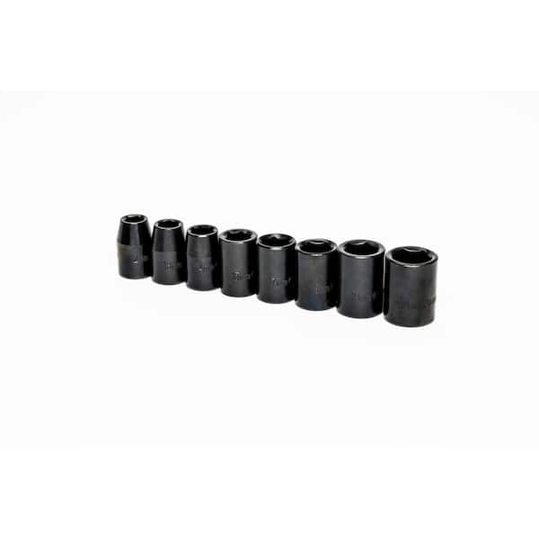 Crescent 1/2 in. Drive 6 Point Standard Impact Metric Socket Set (8-Piece)