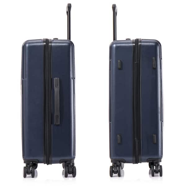 InUSA Drip lightweight hard side spinner luggage 24 in. Blue