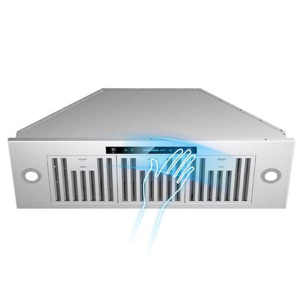 INATECK 36 in. 900 CFM Convertible Insert Range Hood in Stainless