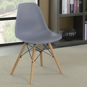McFarlan Gray Wood Dining Side Chairs (Set of 2)