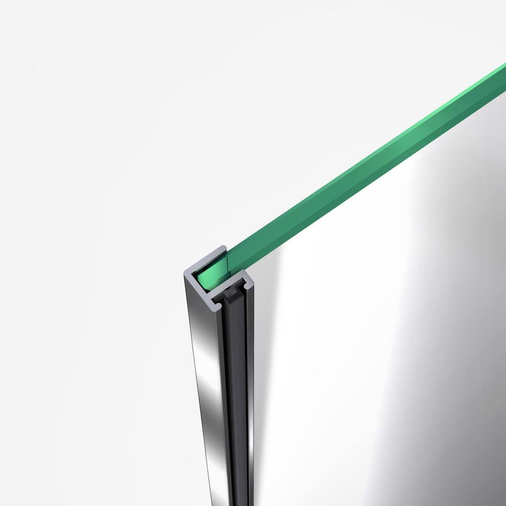 Flex Chrome Semi-Frameless Pivot Tub Door 56-60" W x 58" H