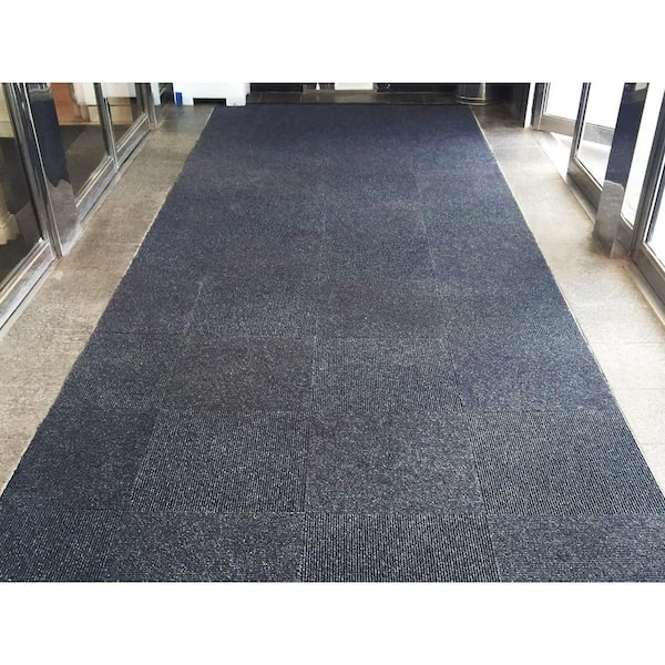 Atlas Carbon Black Commercial 19 7 In X Interlocking Carpet Tile 12 Tiles Case 32 5 Sq Ft Ctattfcarb The