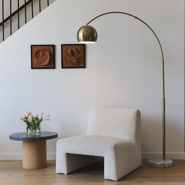 Reviews for Brightech Olivia 75 in. Antique Brass Industrial