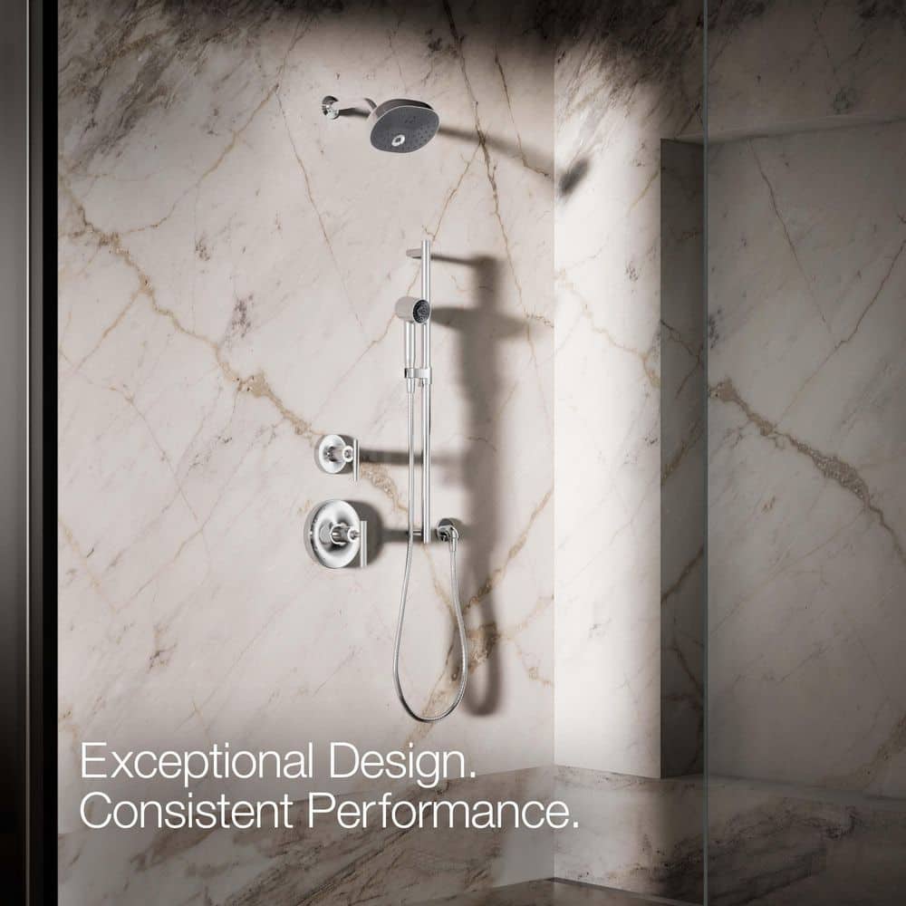 Compact Chrome Single Function Handheld Shower Head