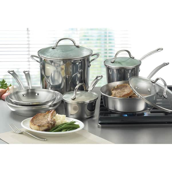 Millennium 10-Piece Stainless Steel Cookware Set