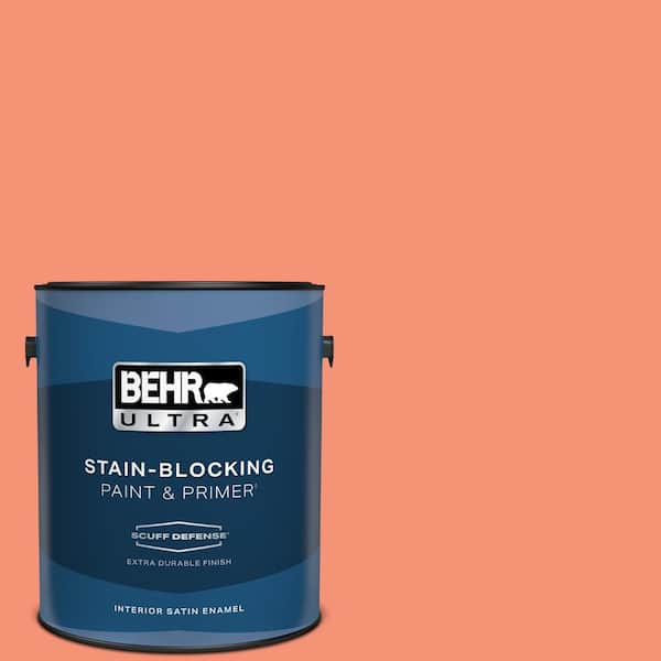 BEHR ULTRA 1 gal. #200B-5 Indian Dance Extra Durable Satin Enamel Interior Paint & Primer