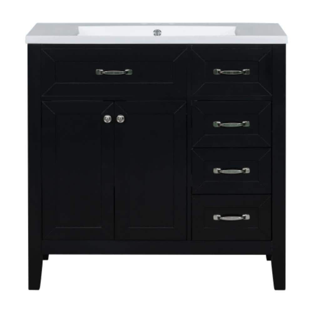 BY10 36.00 in. W x 18.00 in. D x 36.00 in. H Single Sink Freestanding Bath 