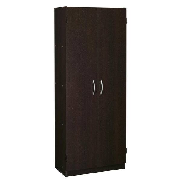 SystemBuild Evolution 59.5 in. x 23.5 in. x 12.5 in. Hollow-Court Espresso Ready to Assemble Storage Cabinet