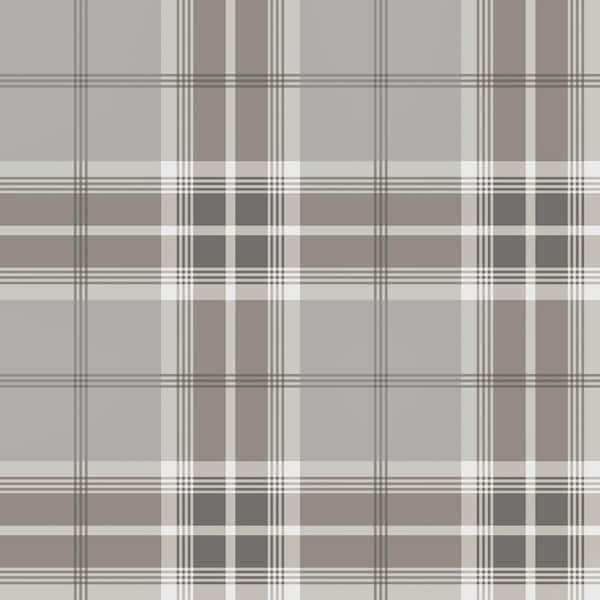 Advantage Sala Beige Plaid Matte Non-Pasted Non-Woven Wallpaper Sample