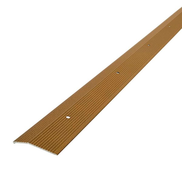 2"X 72" ANTIQUE BRASS ALUMINUM CARPET TRIM W/SCREW NAILS