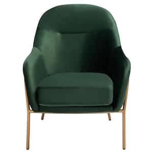 Eleazer Green/Gold Upholstered Side Chairs