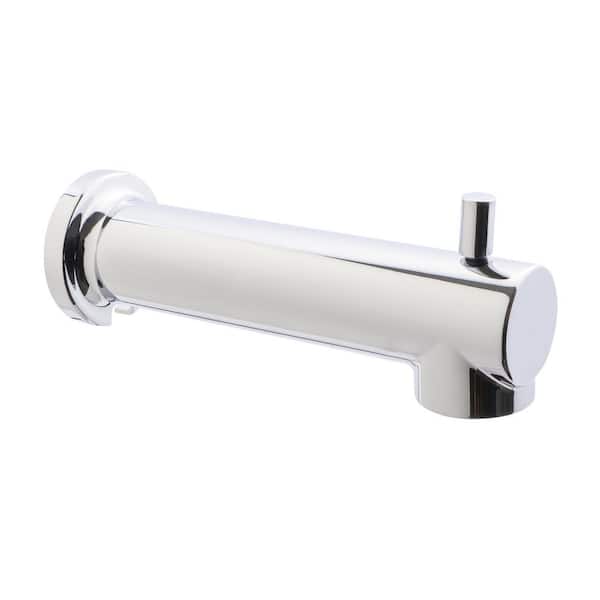 Tub Spout with Diverter 8" Round Bathtub Faucet with Decorative Chrome Plated Finish