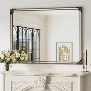 KeonJinn 24 in. H x 36 in. W Framed Rectangular Vintage Mirror
