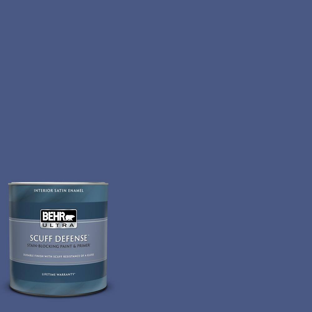 BEHR ULTRA 1 qt. 600B7 Yacht Club Blue Extra Durable Satin Enamel