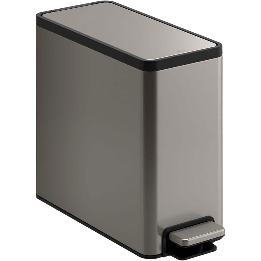 2 x 8 Gal Dual Compartment Trash Can - Costway