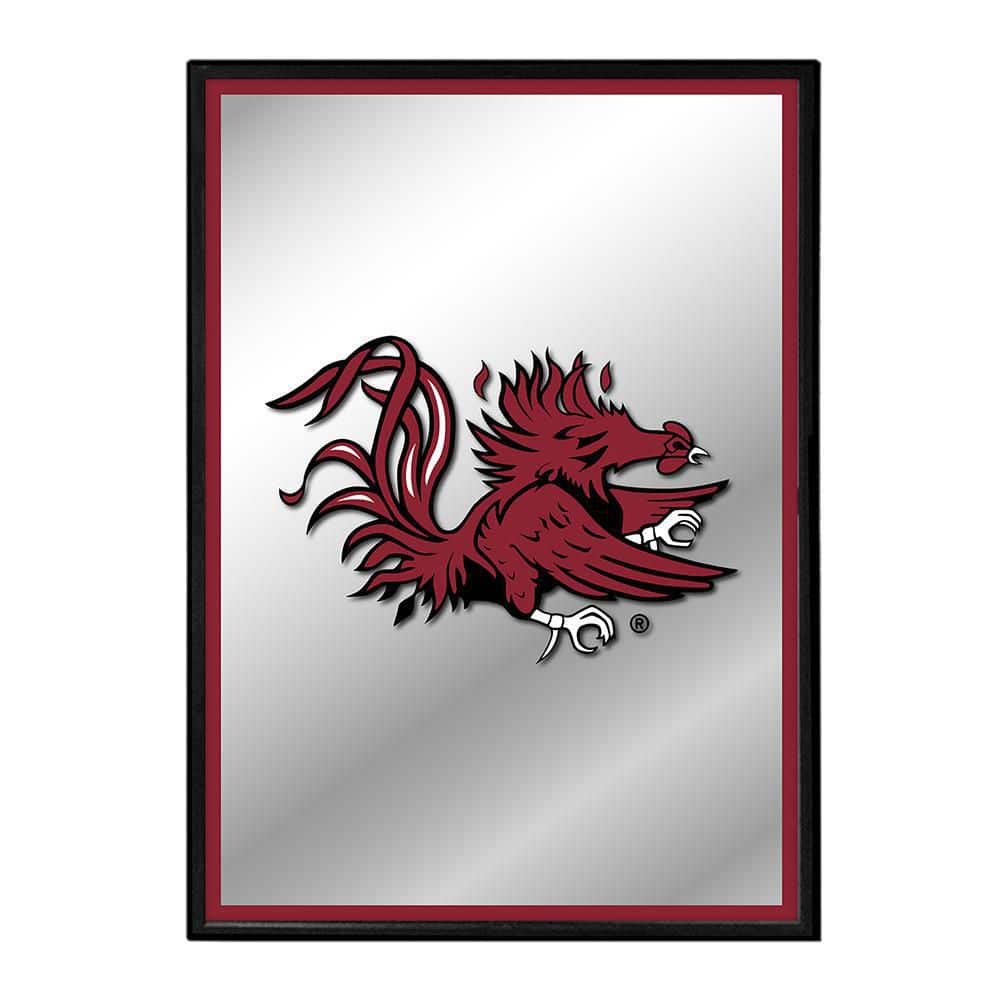The FanBrand 19 in. x 28 in. South Carolina Gamecocks Mascot Framed