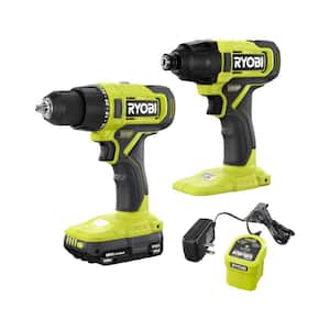 ONE+ 18V Cordless 2-Tool Combo Kit with Drill/Driver, Impact Driver, 1.5 Ah Battery, and Charger