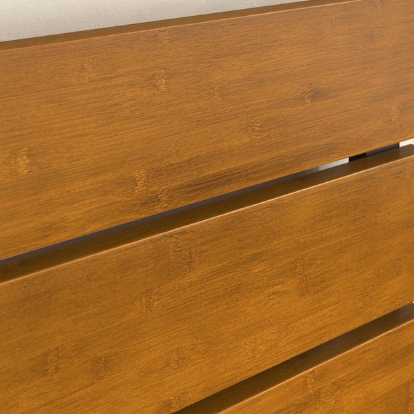 berusaさま専用 Zinus Kai Brown Bamboo and Metal Queen Platform Bed Frame ZU