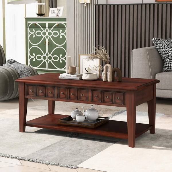 rubberwood coffee table