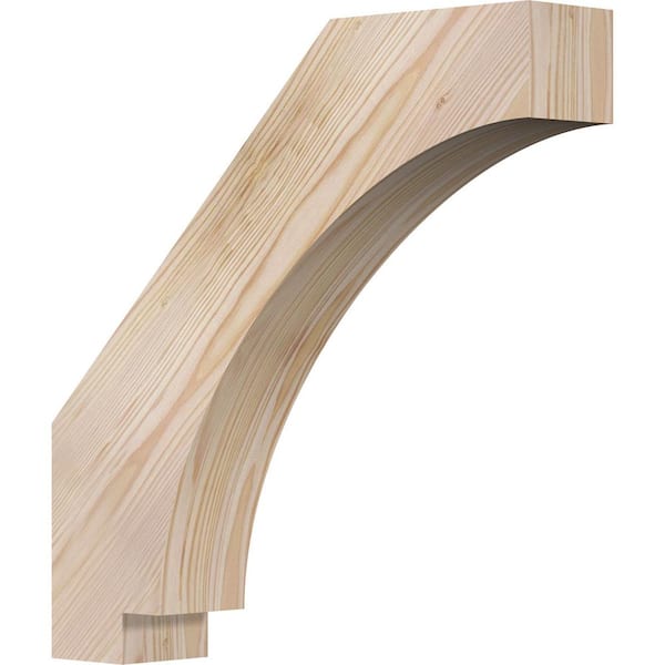 Ekena Millwork 3 1/2"W x 18"D x 18"H Imperial Smooth Knee Brace, Douglas Fir