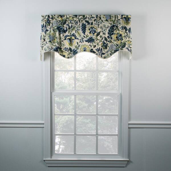 Ellis Curtain Regency 15 In. L Cotton Lined Duchess Filler Valance In 