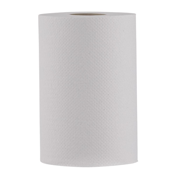 Boardwalk Hardwound Paper Towels Nonperforated 1-Ply White 350 ft (12 Rolls per Carton)