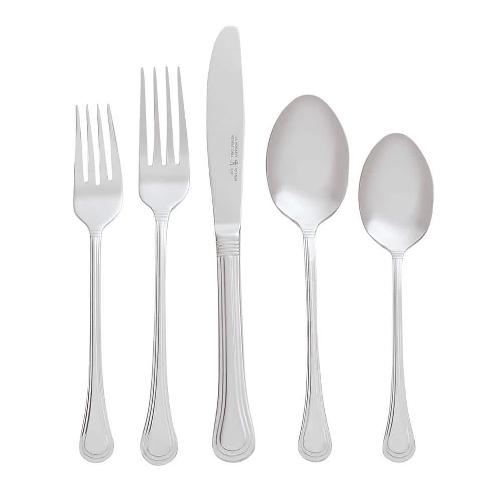 HENCKELS Astley 65-Piece 18/10 Stainless Steel Flatware Set