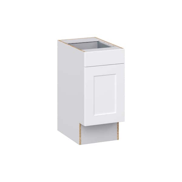 J COLLECTION Wallace Painted Warm White Shaker Assembled 15 in.W x 32.5 ...