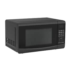 0.7 cu. ft. 17 in. Width Countertop Microwave Oven, 700W, 10 Auto Menus Preset, Defrost Function, LED Display - Black