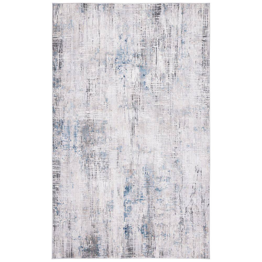 UPC 195058678810 product image for Vogue 4 ft. x 6 ft. Blue/Gray Distressed High-Low Area Rug | upcitemdb.com