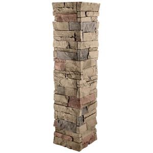 Stacked Stone 11.25 in. x 48 in. Desert Sunrise Faux Pillar Panel Siding