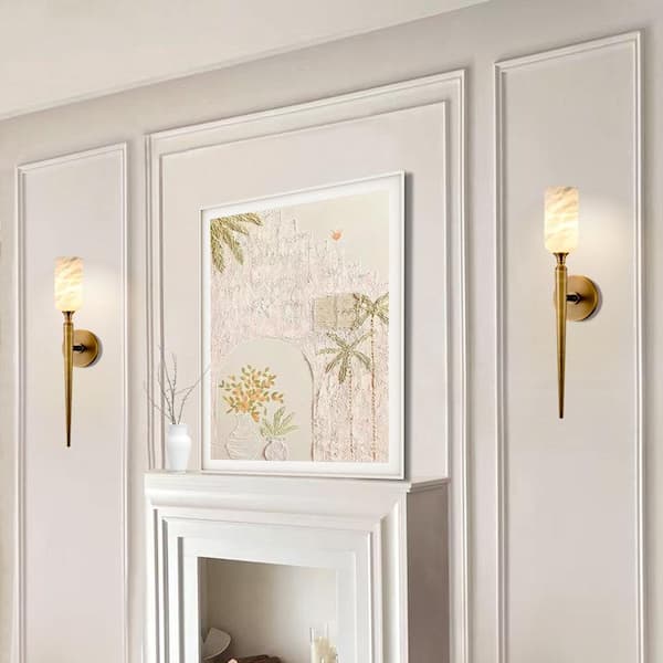 Have a question about YUYI 22 in. 1-Light Gold LED Wall Sconce