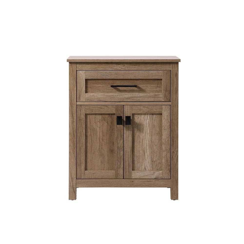 Timeless Home 24 in. W x 16 in. D x 30 in. H Brown Freestanding Linen Cabin