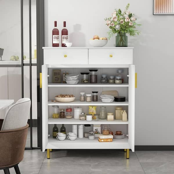 1pc/medium Size White Pp Kitchen Cabinet Storage Box, Minimalist Style Home  Living Snack Storage For Kitchen, Living Room, Convenient For Storage And  Organizing Kitchenware, Tableware And Food Items In Drawers