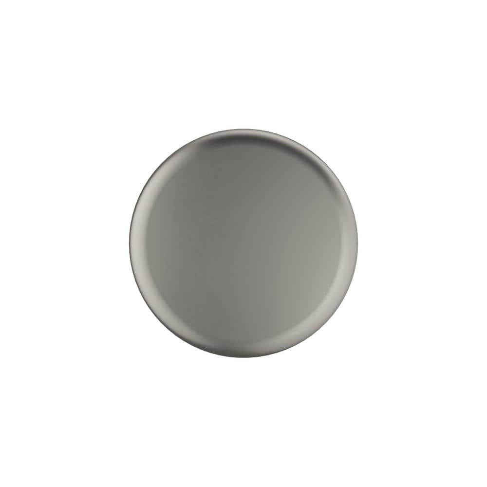 Brushed Nickel Round Cabinet Knob with Mounting Hardware