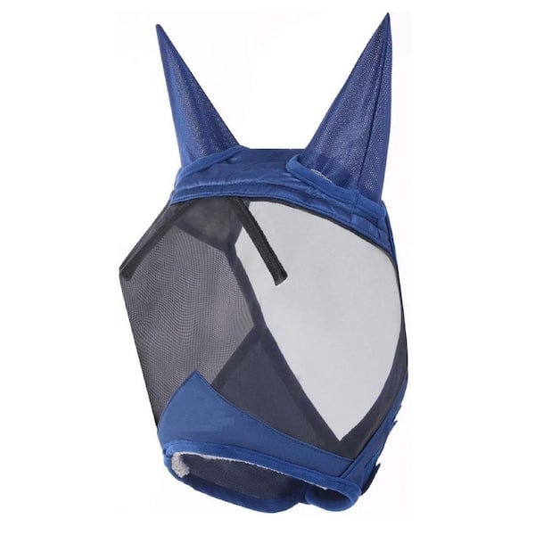 ITOPFOX Horse Fly Mask Large Eye Space Standard with Ears UV Protection for Horse, Cob Medium